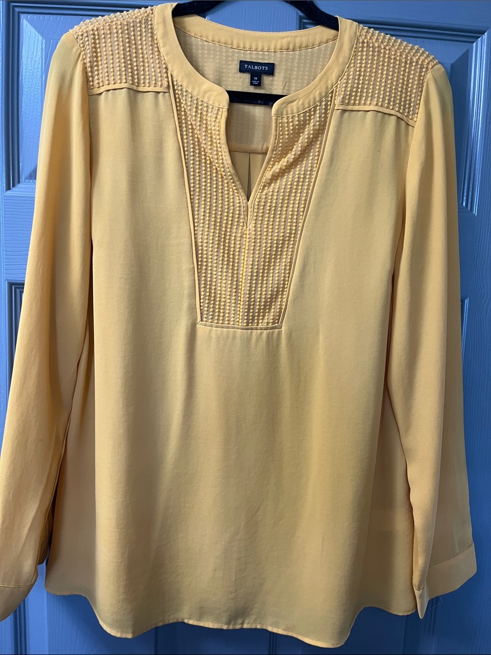 Talbots Yellow/gold  Long-Sleeve blouse
